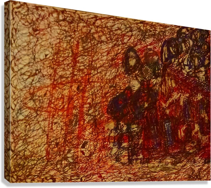 20221120 211104 group in the woods Canvas Print