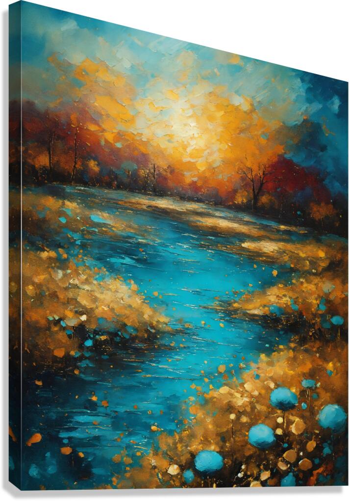 cosmic sky  fantasylandscape  Canvas Print