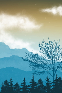 Abstract mountain design c