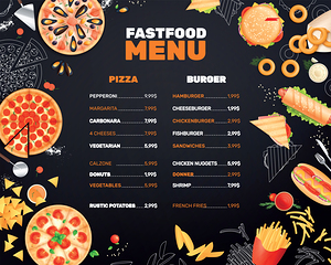 Fast Food Menu  