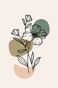 Abstract boho trendy design  b