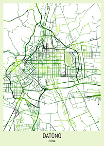 Datong China City Map