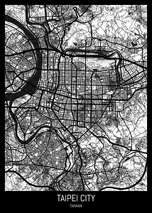 Taipei City Taiwan City Street Map