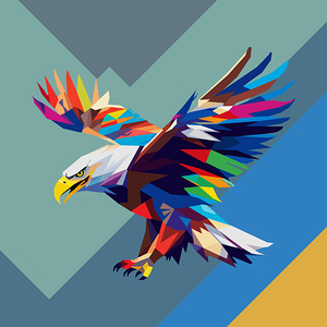 Eagle pop art