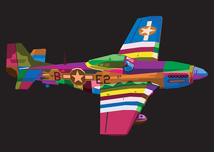 Airplane pop art
