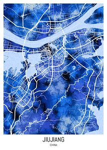 Jiujiang China Map