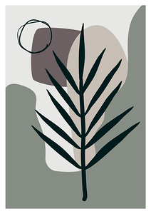 Minimalistic with branch silhouettes  .b