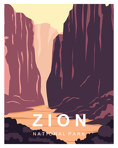 Zion National Park background  