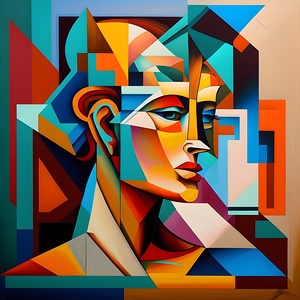 Abstract oil painting 