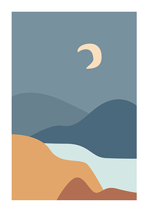  Minimalist boho poster. b