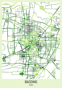 Baoding China City Map