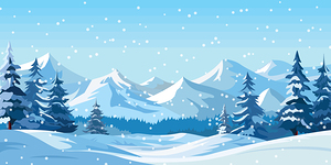 Winter mountain landscape