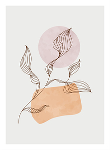 Abstract botanical wall art. a