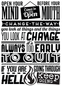 Black and White Inspirational Quotes