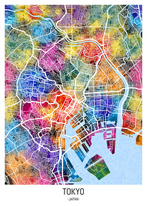 Tokyo Japan City Map