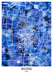 Baoding China City Map