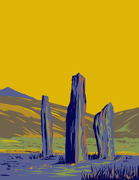 Standing Stones on Machrie Moor by Point Art