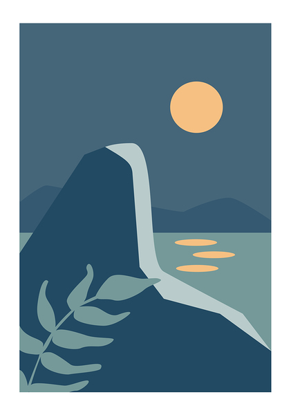   Colorful landscape poster. c by Point Art