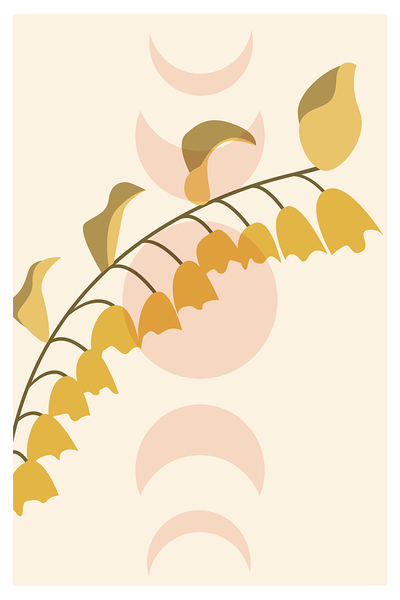 Abstract Botanical Shape a Print