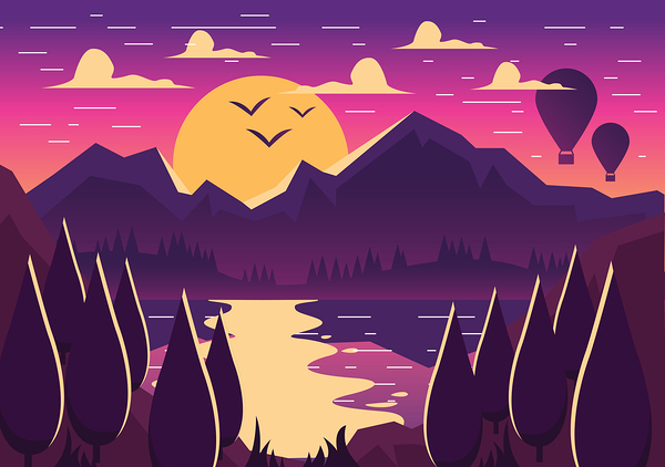 Mountain Landscape Print