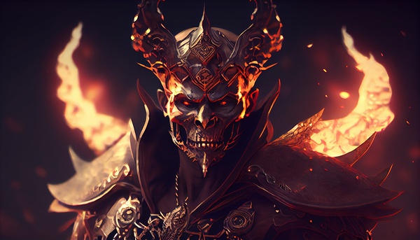 Devil warrior Print