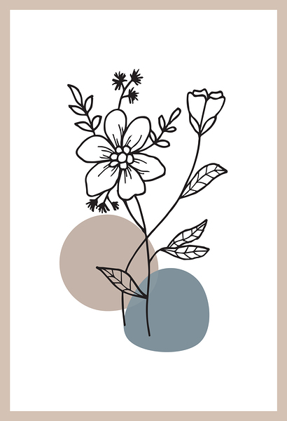 Modern background a Print