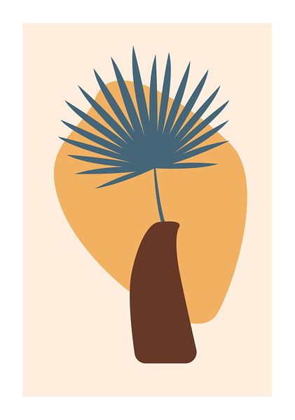 Abstract tropical leaf. b by Point Art