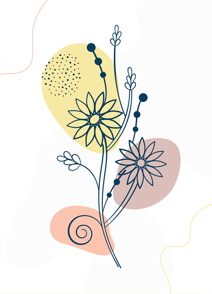 Flowers poster layout. b by Point Art
