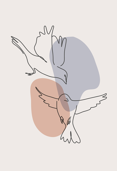 Animal with abstract shapes by Point Art