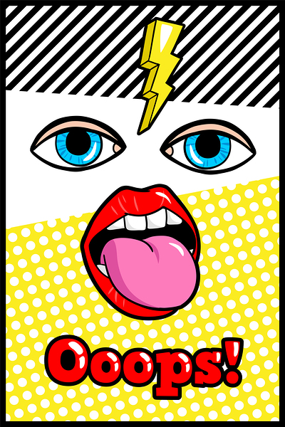 Comic style a Print