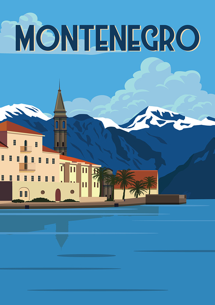 Travel to Montenegro by Point Art