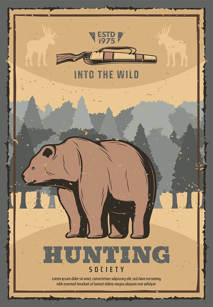 Hunting club. b Print