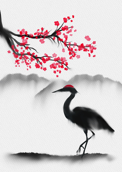 Japanese themed wall art by Point Art