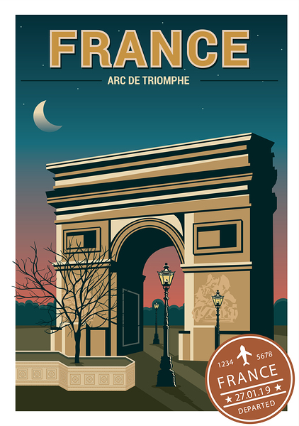 World postcards Print