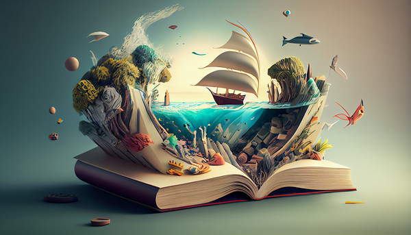 Books imagination by Point Art