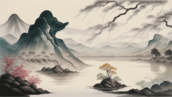 Mountain Landscape Nature Print