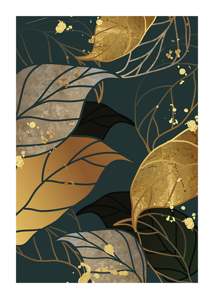 Botanical exotic jungle plants. c by Point Art
