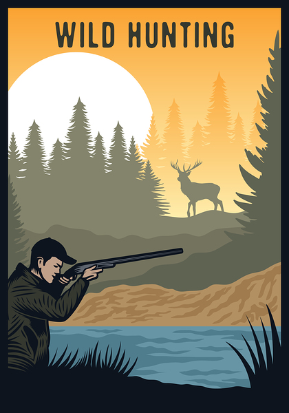  Wild hunting Print