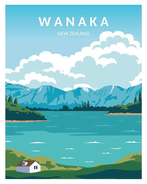 Lake Wanaka New Zealand by Point Art