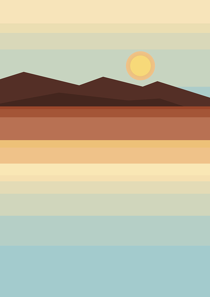 Scandinavian landscape by Point Art