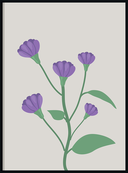  Abstract botanical art d by Point Art