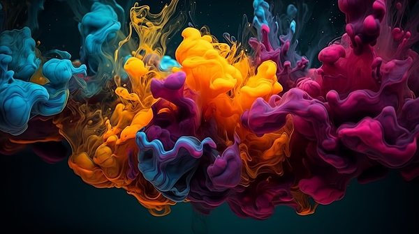 Abstract ink paint by Point Art