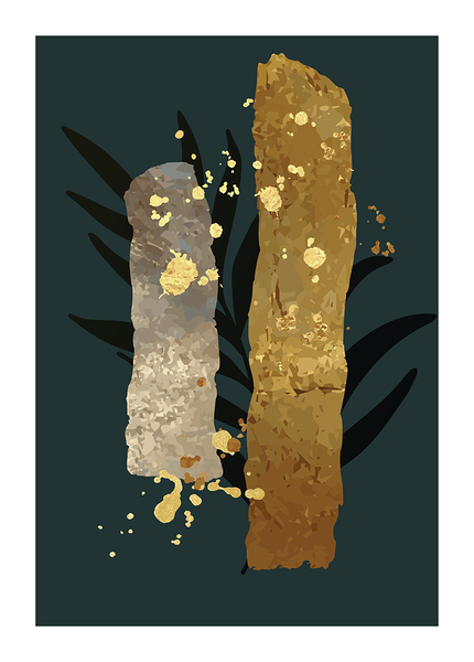 Botanical exotic jungle plants. b by Point Art