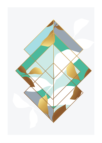 Elegant trendy shapes b by Point Art