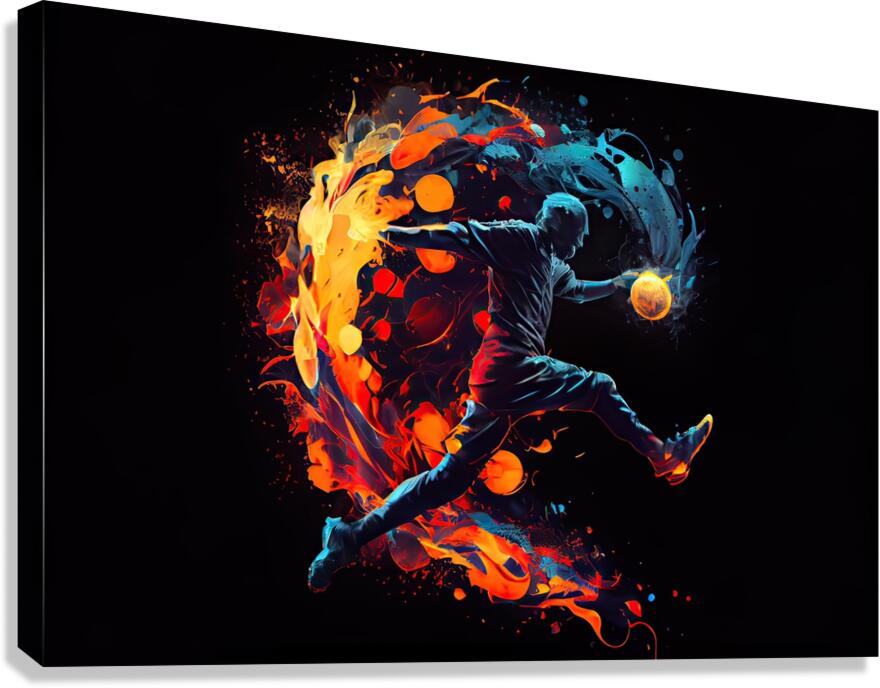 Soccer player Canvas Print