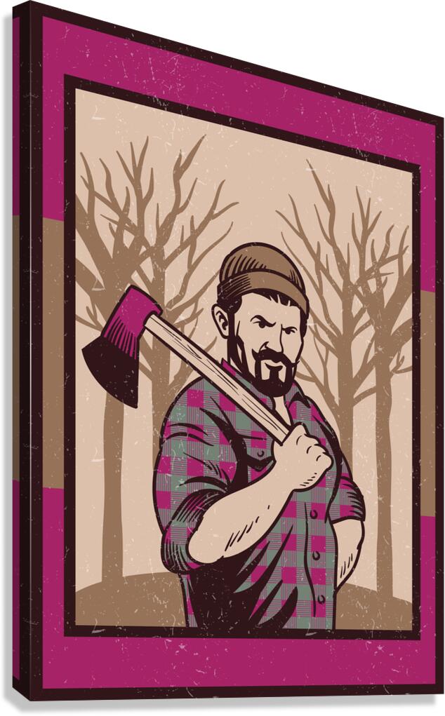 Axe man Canvas Print