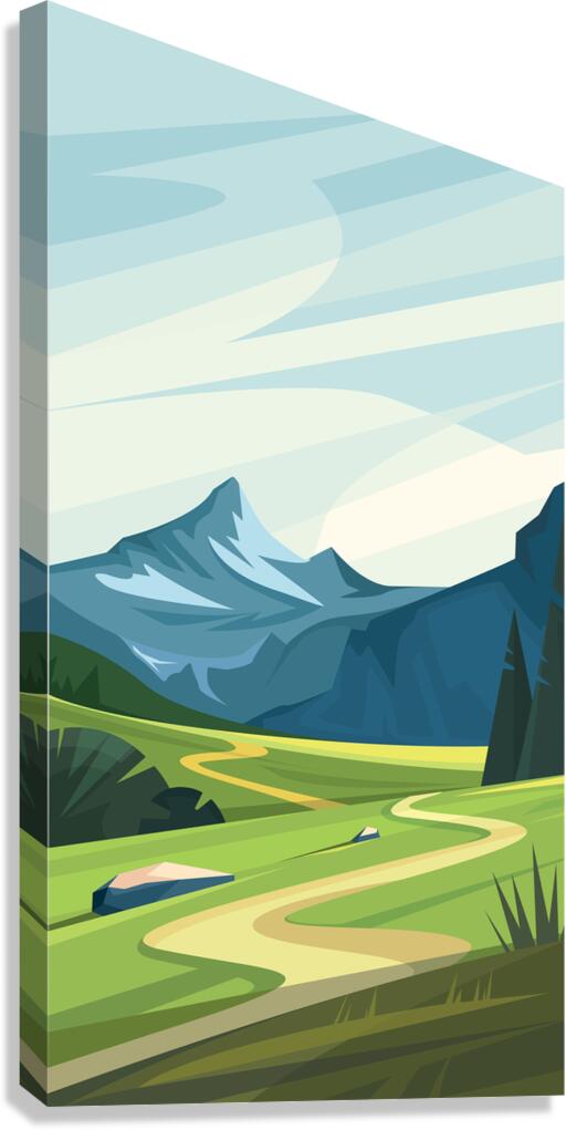 Mountain landscape Canvas Print