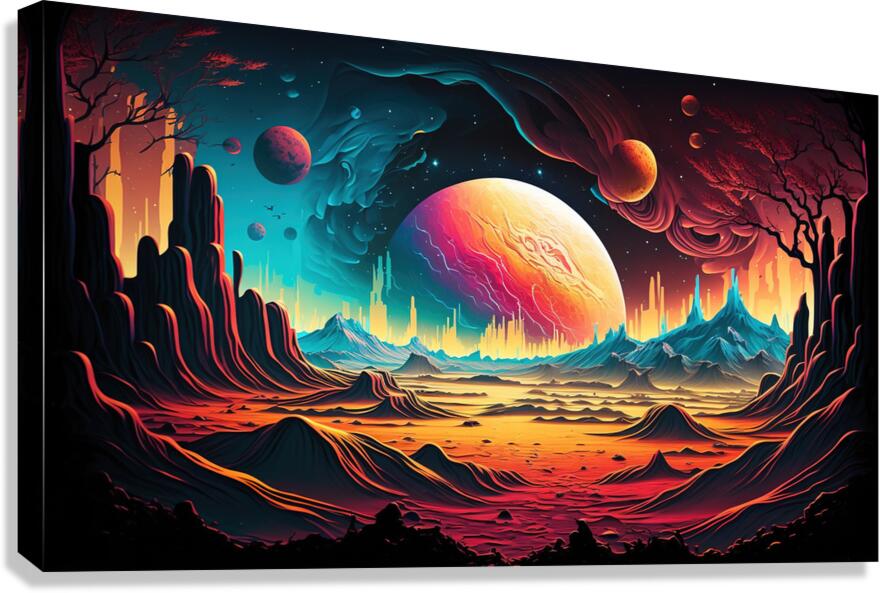 Alien planet adventure Canvas Print