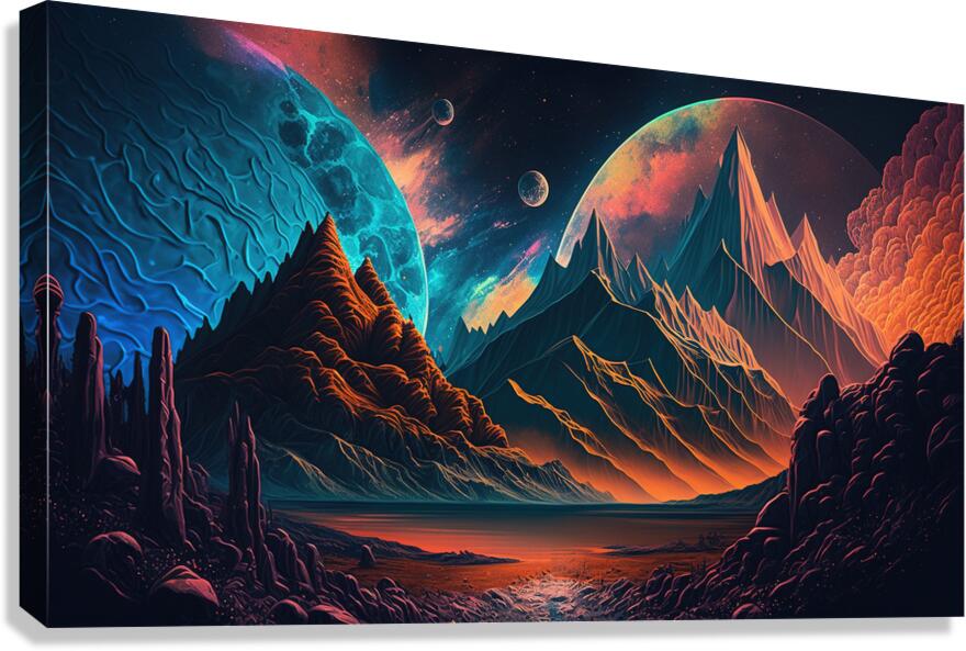 Alien planet fantasy Canvas Print