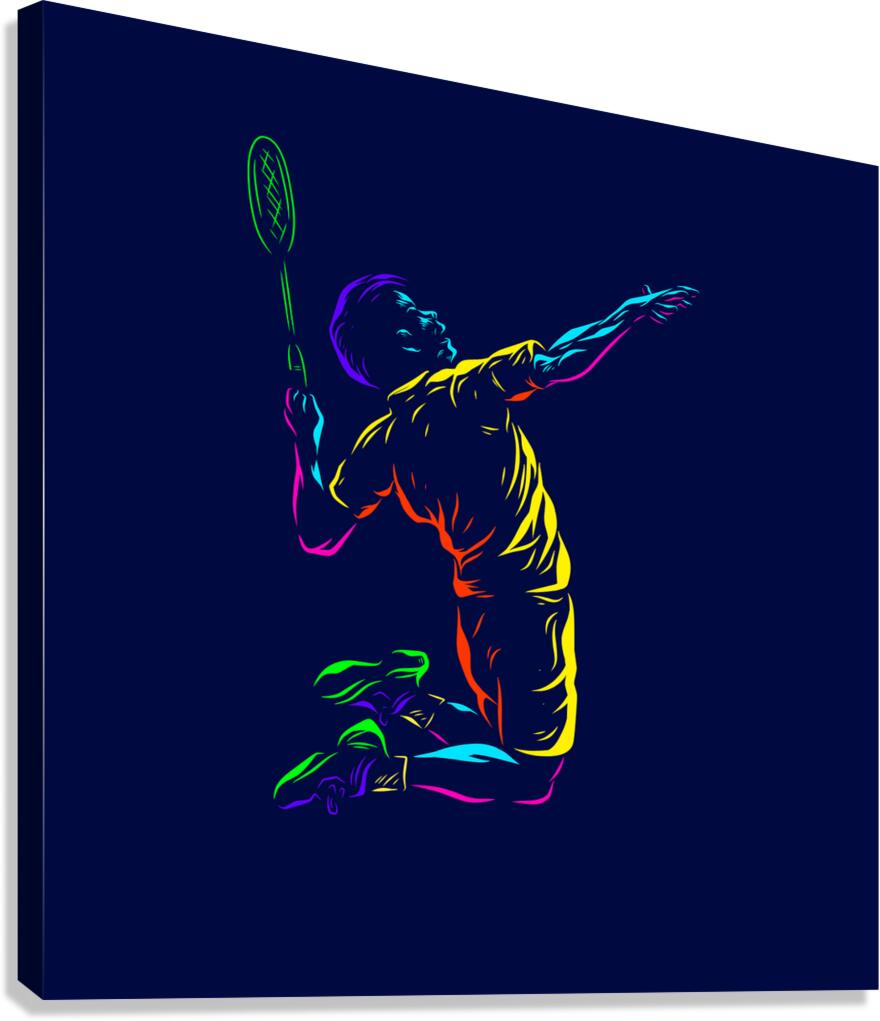Badminton smash shot Canvas Print